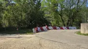 D 361 dans le Gard : un bas-côté balisé après un éboulement historique