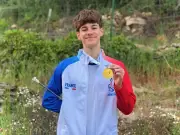 Dan Castets, 14 ans, champion d'Europe de twirling bâton aux Pays-Bas