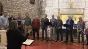 Deux chœurs masculins envoûtent l'église Saint-Pierre-ès-Liens de Cornus