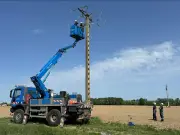 Enedis rénove 5,5 km de réseau électrique en 4 jours sans coupure