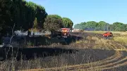 Feu de végétation au Crès : circulation perturbée sur la D613