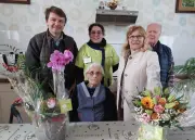 Henriette Ménard fête ses 100 ans à Blanzac grâce au soutien familial et à l'ADMR