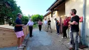 Inauguration d'un composteur collectif pour réduire les déchets