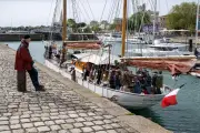 Le « Notre-Dame-des-Flots », un voilier historique restauré, part pour l'Amérique