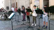 Les élèves du conservatoire d'Alès enchantent Anduze avec un concert impromptu