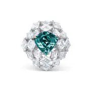 L'Ocean Dream, un diamant bleu-vert unique de 5,5 carats aux enchères chez Christie's