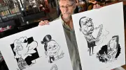 Man expose ses caricatures de jazz et offre un concert au Dôme à Montpellier