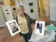 Marie Hyvernaud expose ses portraits en noir et blanc à Pujols
