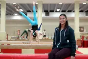 Marine Boyer, triple olympienne, entraîne désormais les jeunes gymnastes à Monaco