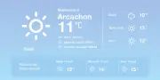 Météo ensoleillée à Arcachon : des températures douces au-dessus des normales