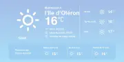 Météo ensoleillée à Saint-Pierre-d'Oléron avec des températures au-dessus des normales
