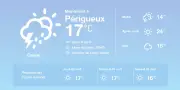Météo à Périgueux : Orages faibles aujourd'hui, embellies à venir