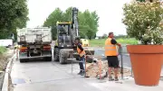 Nouveau cheminement piétonnier pour la sécurité à Uchaud