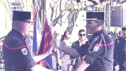 Passation de commandement au centre de secours de Ganges : le lieutenant Christophe Lacroix prend la tête
