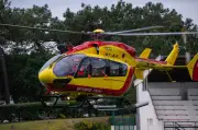 Secours héliporté sur l'île aux Oiseaux pour une famille piégée par la marée