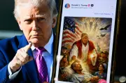 Trump publie une image IA le montrant en Christ, sème la polémique religieuse