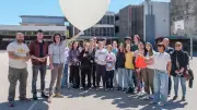 Un ballon-sonde s'envole du collège Clémence-Royer avec des tardigrades à bord