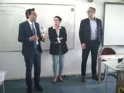 Visite du député Simian au lycée Agir de Pauillac pour promouvoir l'apprentissage