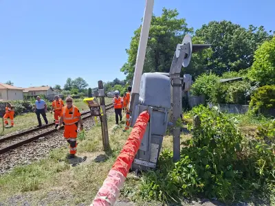 Accident à Libourne : une voiture heurtée par un TER, les occupants en fuite