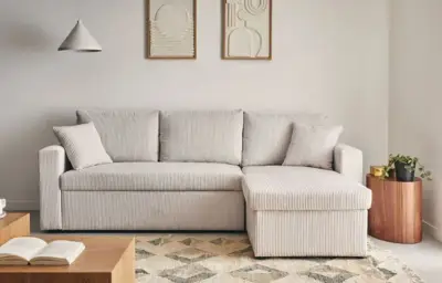 Canapé d'angle Cyrus à 399 € : l'option maligne pour petits budgets