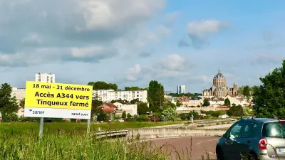 Chantier hors norme sur l'A344 à Reims : 8 mètres d'excavation