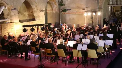 Concert en plein air de l'orchestre d'harmonie à Sauvian