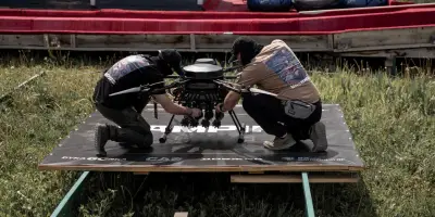 Course de drones pour soldats ukrainiens en permission dans l'Ouest