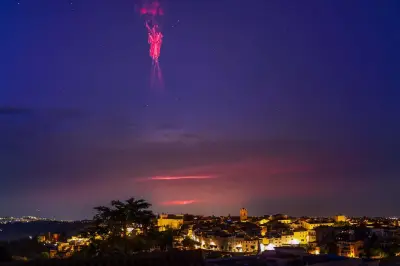 Des sprites rouges observés dans le ciel depuis la Côte d'Azur