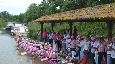 Dragon boat : des femmes touchées par le cancer du sein se préparent pour la Vogalonga