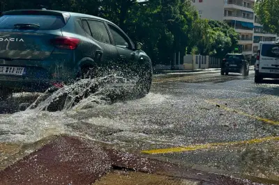 Fuite d'eau majeure à Juan-les-Pins : une vanne a cédé, intervention en cours