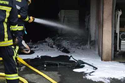 Incendie dans un stock de piles au lithium à Pons