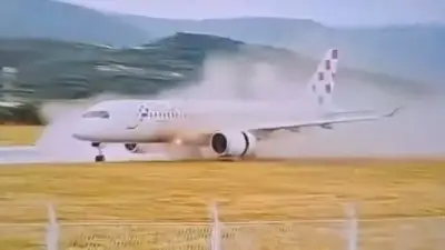 Incident à Split : un Airbus dévie sur la piste lors du décollage