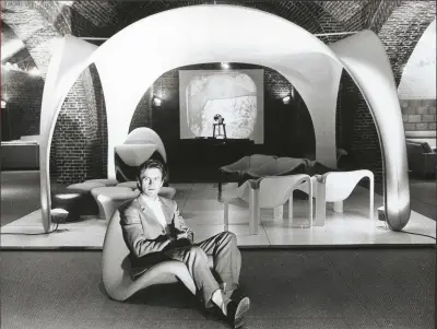 Le fumoir de l'Élysée restauré : pièce maîtresse de l'expo Pierre Paulin à Montpellier