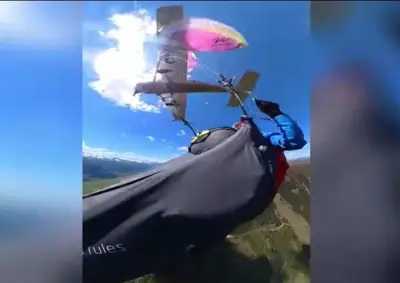 Miracle dans les Alpes autrichiennes : une parapentiste survit à une collision avec un avion