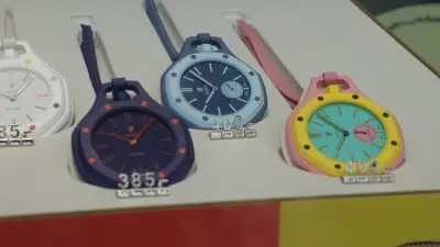 Montres Royal Pop Swatch-Audemars Piguet revendues à prix d'or en ligne