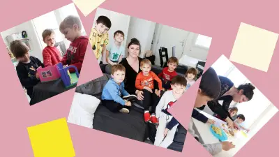 Sept enfants dont des quadruplés : le quotidien d'une famille hors norme