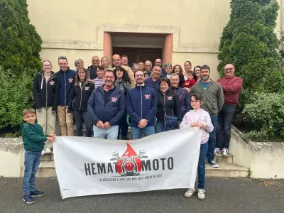 Sortie moto à Courpignac pour soutenir les patients en hématologie