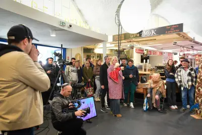 Tournage de «Flavie en France» au marché de Royan diffusé cette semaine
