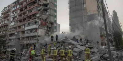Ukraine : images de l'attaque nocturne russe massive sur Kiev