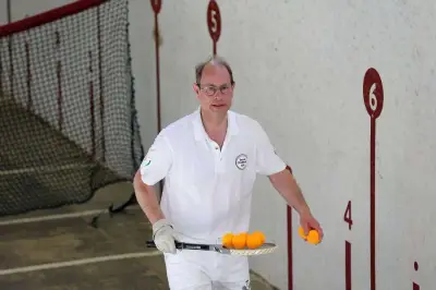 Visite privée du prince Edward à Pau pour le jeu de paume