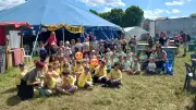 70 enfants des centres de loisirs au festival de cirque à Vabres-l'Abbaye