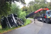 Accident de camion couché : circulation coupée sur la RD44 au Plan-de-la-Tour