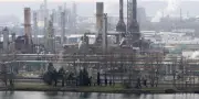 Agriculteurs en colère près de la raffinerie Total de Feyzin