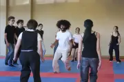 Akciel Régent Gonzalez partage sa passion de la danse avec des lycéens landais
