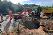 Bauduen : les travaux de la RD 79 effondrée ont débuté