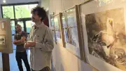 Biosphera initie au dessin naturaliste avec Justin Piveteau