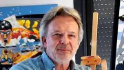 Chap expose ses tableaux de vie à la médiathèque de Juvignac