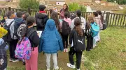 Des écoliers de Montagnac découvrent le basalte à Saint-Thibéry