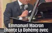Emmanuel Macron chante La Bohème avec les dirigeants arméniens