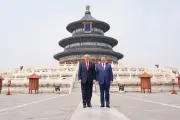 En images : à Pékin, Donald Trump accueilli en fanfare par Xi Jinping
